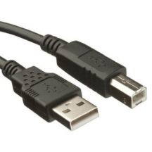 USB kabel (A/B), 2m, zwart